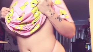 Big shirt nice panties underneath