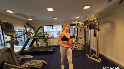 Danika meets my personal trainer - Hot post workout