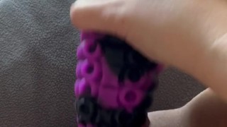 BBW stepmom MILF ASMR wet pussy dildo play