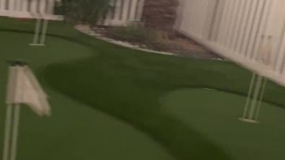 Playing gulf with hot Fijii shortie vibes