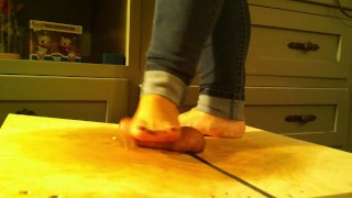 Would you like a footjob on the cockboarding table?