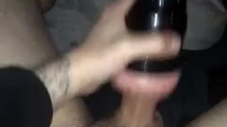 fucking my fleshlight after I have fluid it up with cum