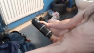 Horny teens morning wood smashed sex machine last time and cums on self