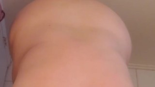 Fat BBW Girlfriend Brushing Teeth