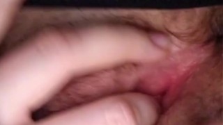 Fingering wet french pussy
