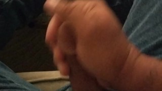 Couldn't wait to beat my cock