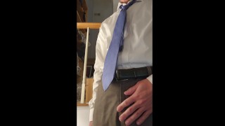 Quick Jackoff In the Storage Room at Work