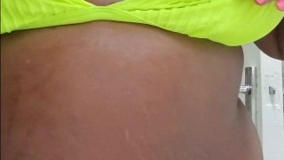 Playing with my big tits