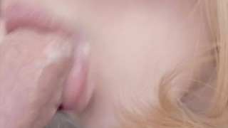 Secretly sucking my best friend's boyfriend while she cooks in the kitchen, lots of cum. Part 1