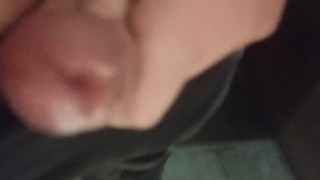 Golden rain in public toilet i pissing in the gas station toilet