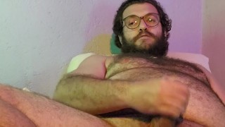 Cumming on bed