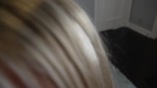 18 Year Old College Slut Sucks a Frat Boys Dick in Her Dorm Room!