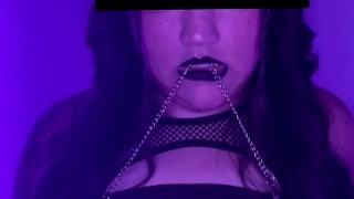 My First Dildo DP - Asian Goth Fucks Fat Ass and Pussy with Purple Dildos (Anal Creampie on OF)