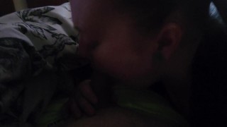 Sneaky blow job don't get caught