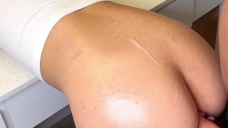 I quickly nutted on her butt, she didn’t notice so I kept fucking until i CUM TWICE!