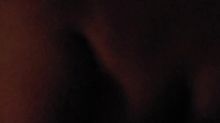 Hardcore blowjob in the Dark ended with facial