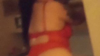 Playing with my booty meat