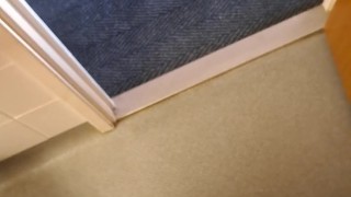 Real Virgin Shoots Huge Load On Travellodge Bathroom Floor