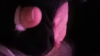 pup jerks off into a dirty cum sock