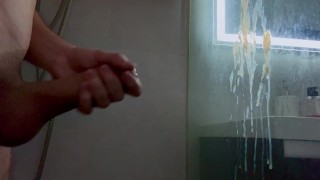 MONSTER CUMSHOT After a edging for a few days ...