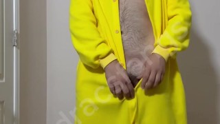 Masked cumming in my pikachu onesie (loud intense cumming and dirty talk)