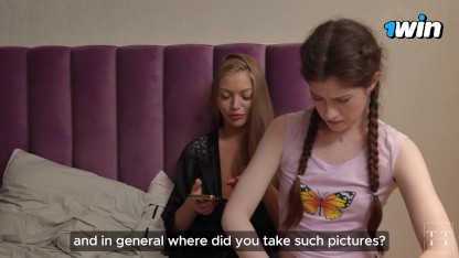 Family things (part 3): Nude Photo Accident Leads to Passionate Step-sisters' Fuck