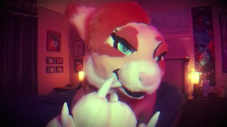 Cute Furry Girl tries BBC anal for the first time