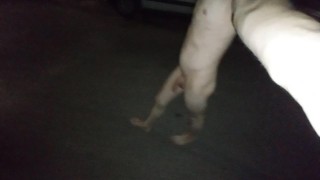 Walking naked on the street