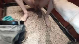 Stripping in public elevator