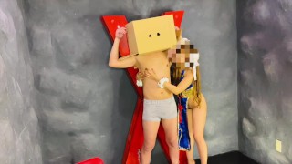【S女のハロウィン】ムチムチ春麗コスプレでM男を拘◯ふともも足コキ❤️