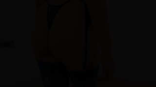 Busty Latina Yenifer Chacon fucks her wet pussy with dildo while wearing fully fashioned stockings