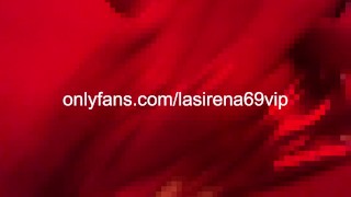 LaSirena Rubs Her Pussy Under Red Lights