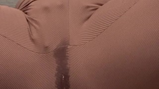 Playing With My Clit Until I Squirt Through My Leggings- More on my OF