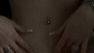 Tattooed Stepsister finishes with a Handjob on her Wristwatch