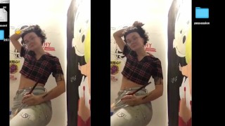 slut in her paint studio