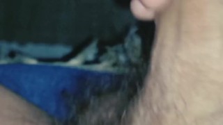 Big dry white cock masturbates and finishes slowly