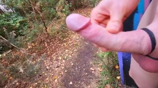 Masturbating in public while hiking!