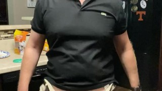 Bull Cock Serving your Hotwife my Meat Slab and House Made Dressing while I make Burgers LOL