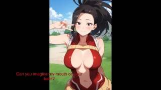 Momo’s Quirk Encouragement JOI - VOICED (Tits, Feet, Titjob, My Hero Academia)