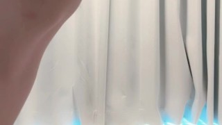 Cute girl self weight training torture nipples