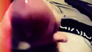 Weeks worth of cum in one massive load! Slow motion cumshot!
