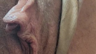 Pulls panties to the sides and fingers and explores juicy pussy