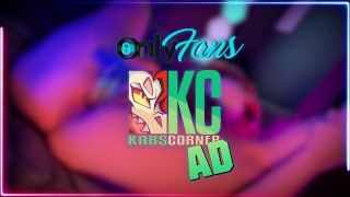 Furry Girl takes Horse Dildo for the very first time~