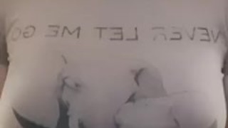 Drop Out of My Shirt, Big Perfect Titties Bouncing with Perfect Nipples