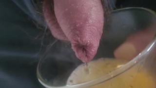 Pissing in the glass