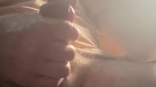 Pumping my fat cock smokin up