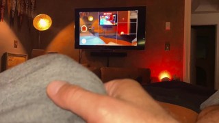 VERBAL Hairy Daddy Bates in Bed - While watching himself