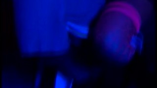 Blonde dancer eats a client with hairy cock and peggs him after getting her pussy licked