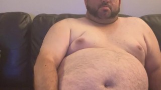 Chubby guy showing my small dick off before hard erect