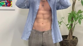 College student strip tease